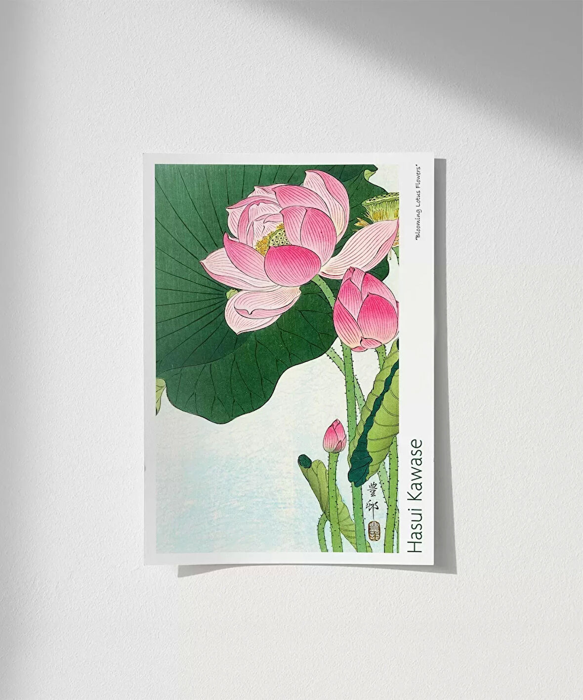Çerçevesiz Poster Ohara Koson Çiçek Açan Lotus Çiçekleri 2