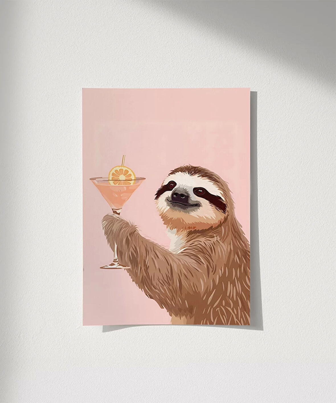 Çerçevesiz Poster Tembel Kokteyl Keyfi