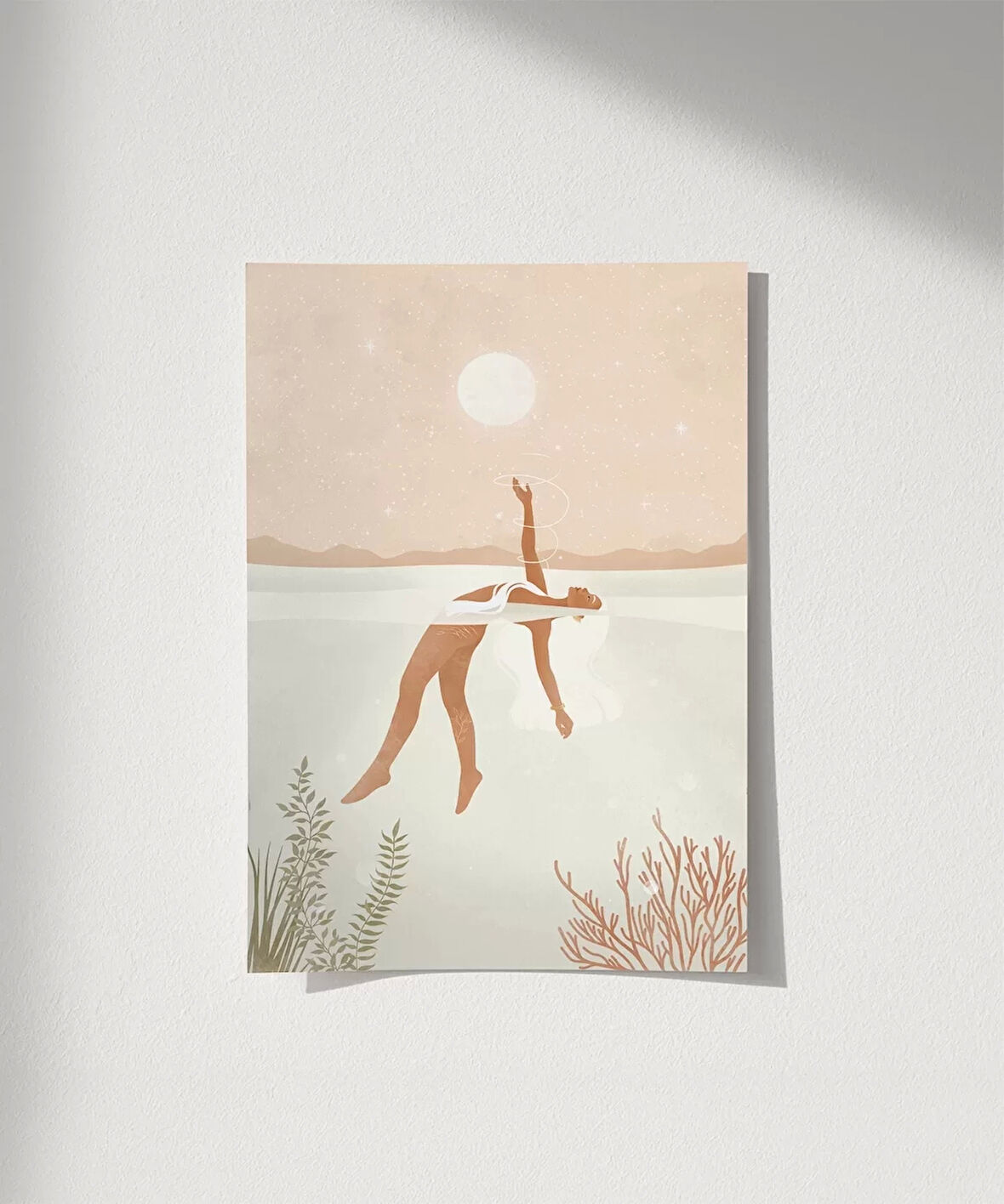 Çerçevesiz Poster Ay Işığında Teslimiyet