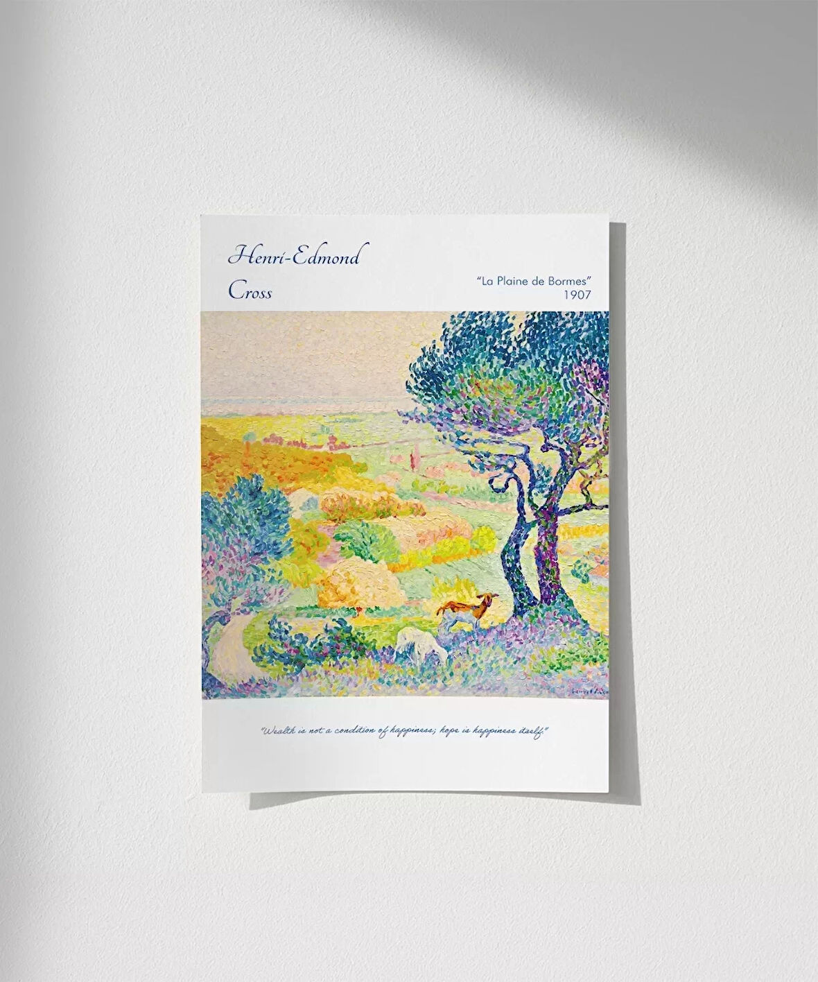 Çerçevesiz Poster Henri-Edmond Cross Bormes Ovası