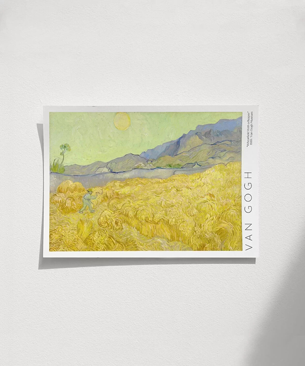 Çerçevesiz Poster Vincent Van Gogh Buğday Tarlası Ve Orakçı