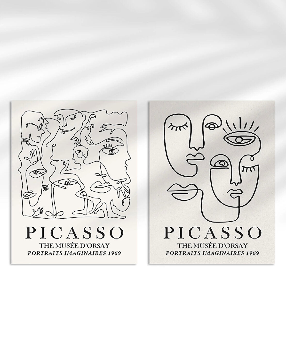 Çerçevesiz Poster Picasso İlhamlı 2'li