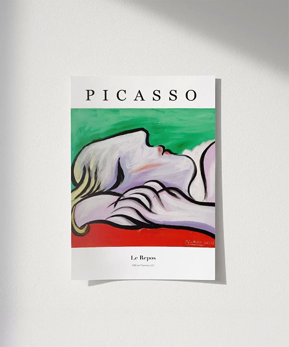 Çerçevesiz Poster Pablo Picasso Le Repos