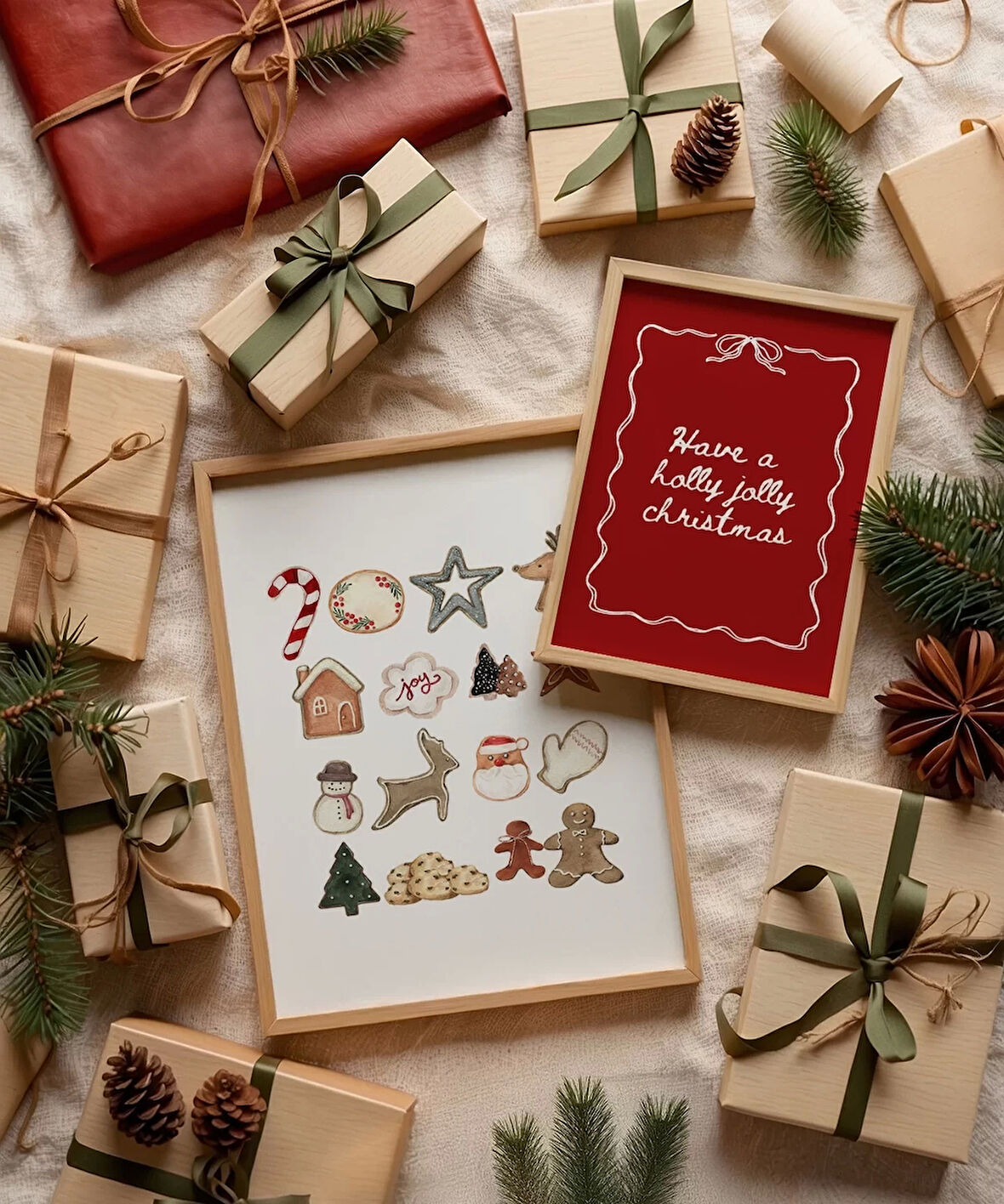 Çerçevesiz Poster Noel Yolculuğu:  2'li