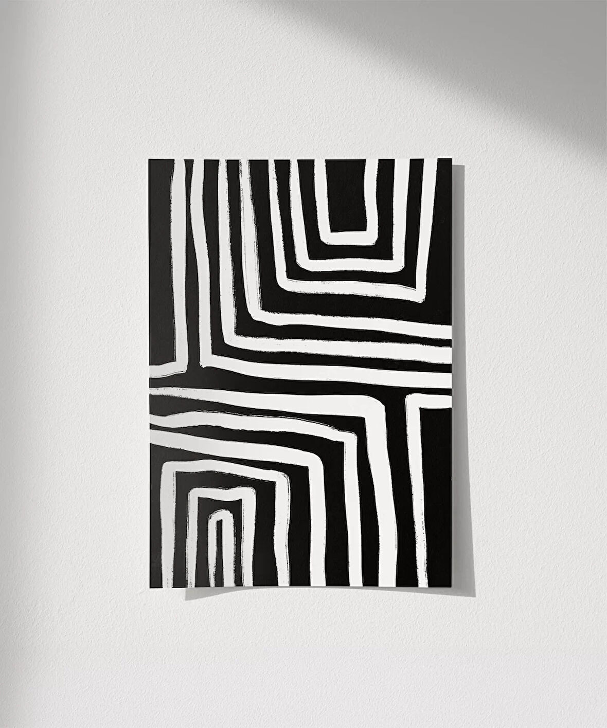 Çerçevesiz Poster Geometrik Soyut Sanat