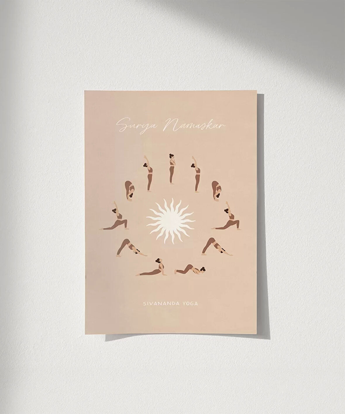 Çerçevesiz Poster Yoga ile Güne Başla