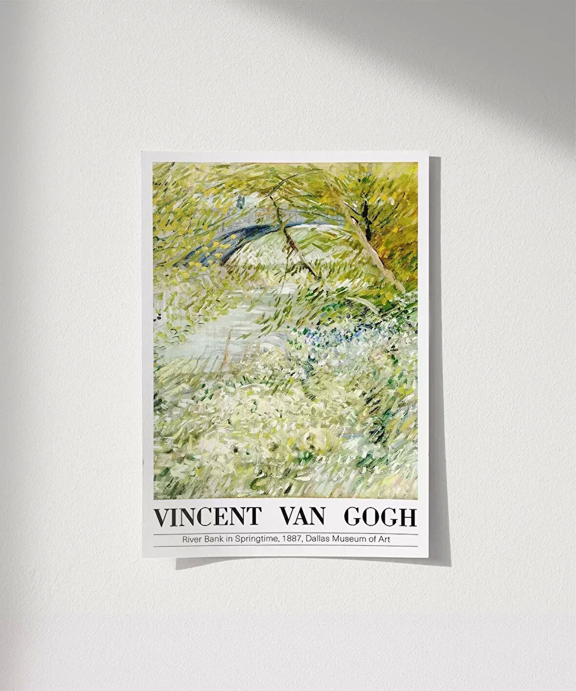 Çerçevesiz Poster Vincent Van Gogh Riverbank'da Bahar Vakti (2)