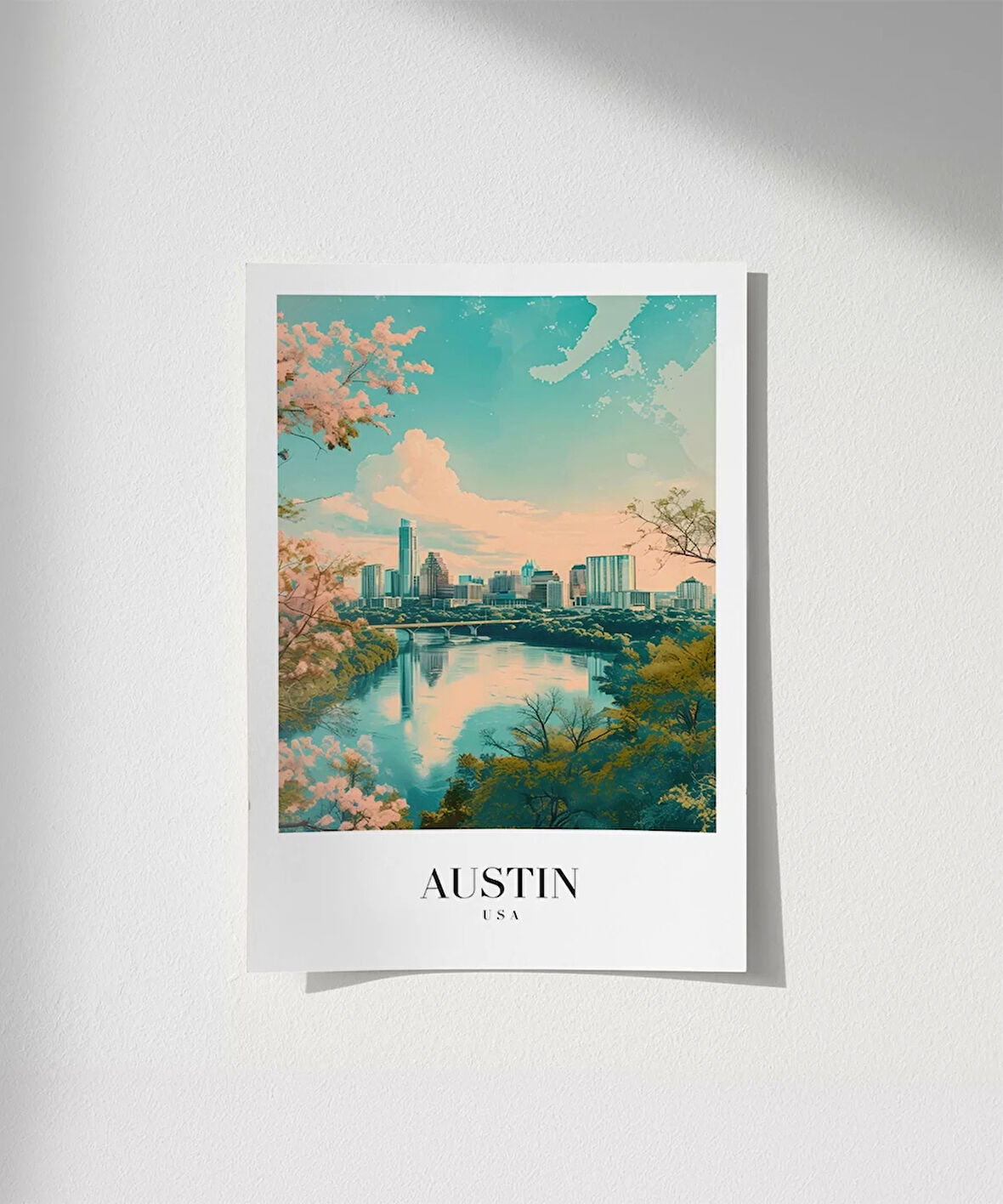 Çerçevesiz Poster Doğa ve Şehir Arasında