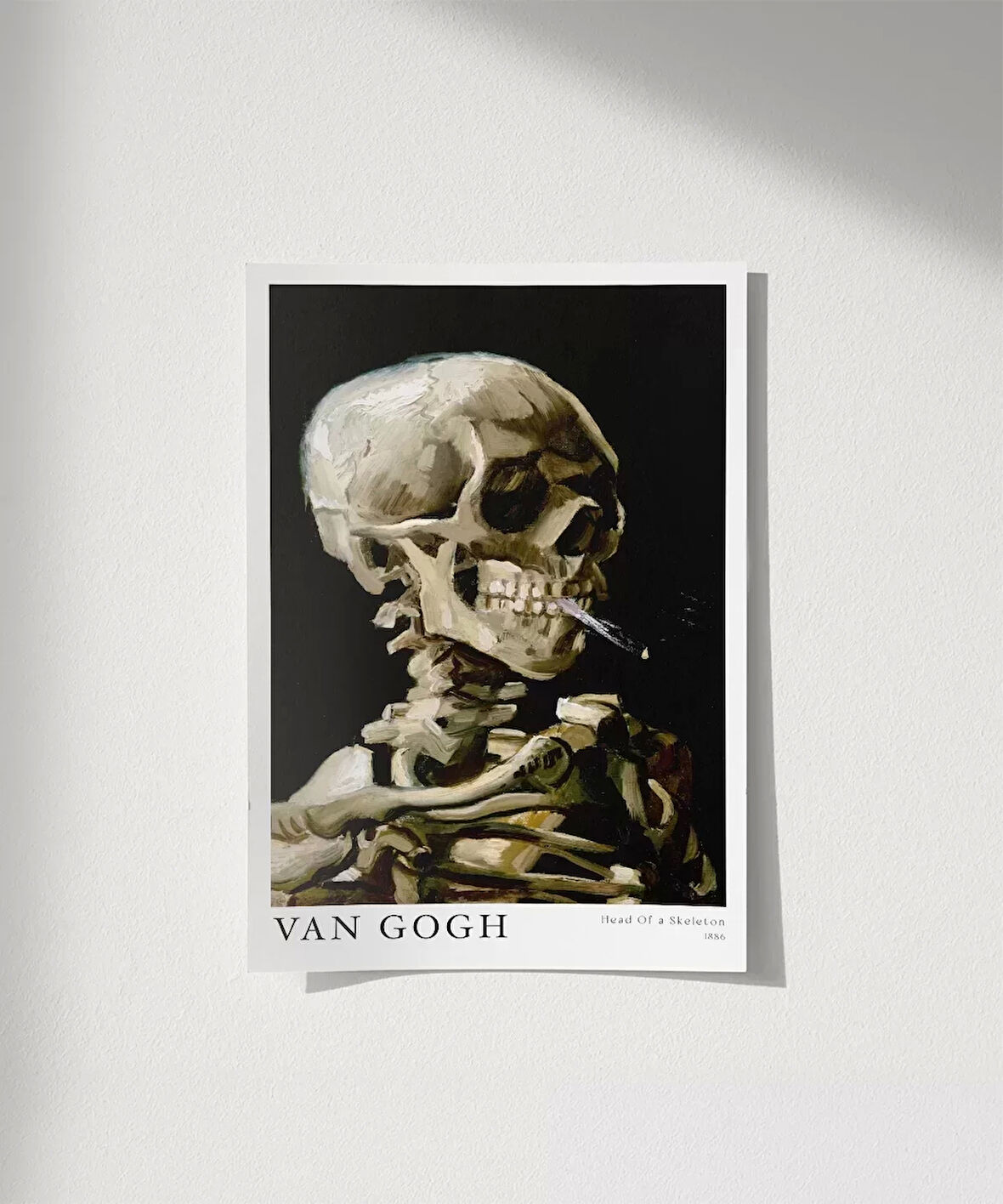 Çerçevesiz Poster Vincent Van Gogh Kafatası