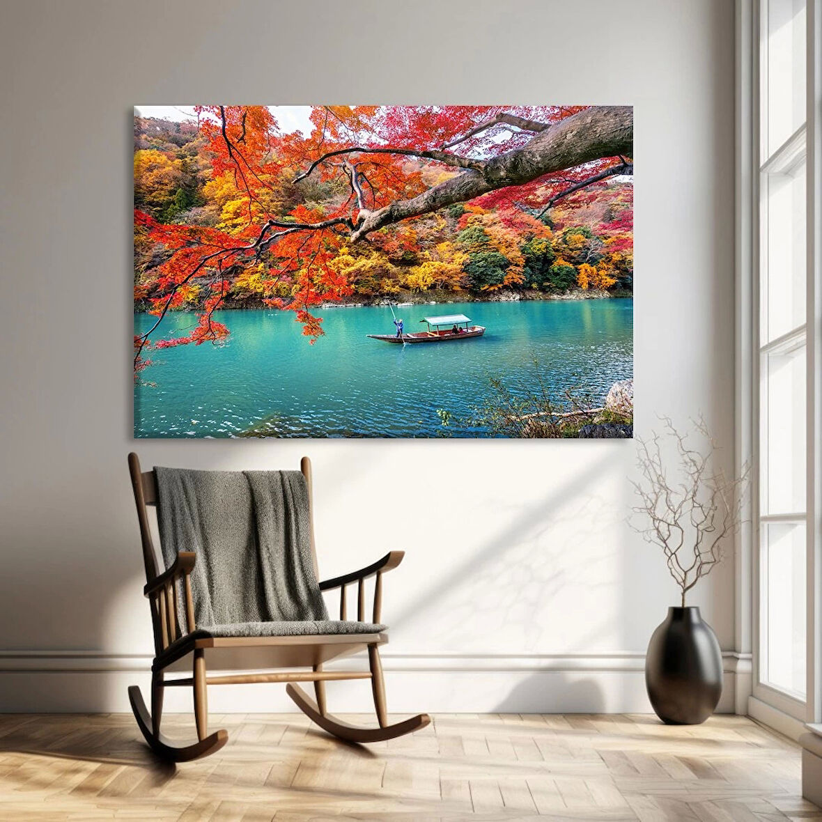 Sonbaharın Ahenki Kanvas Tablo