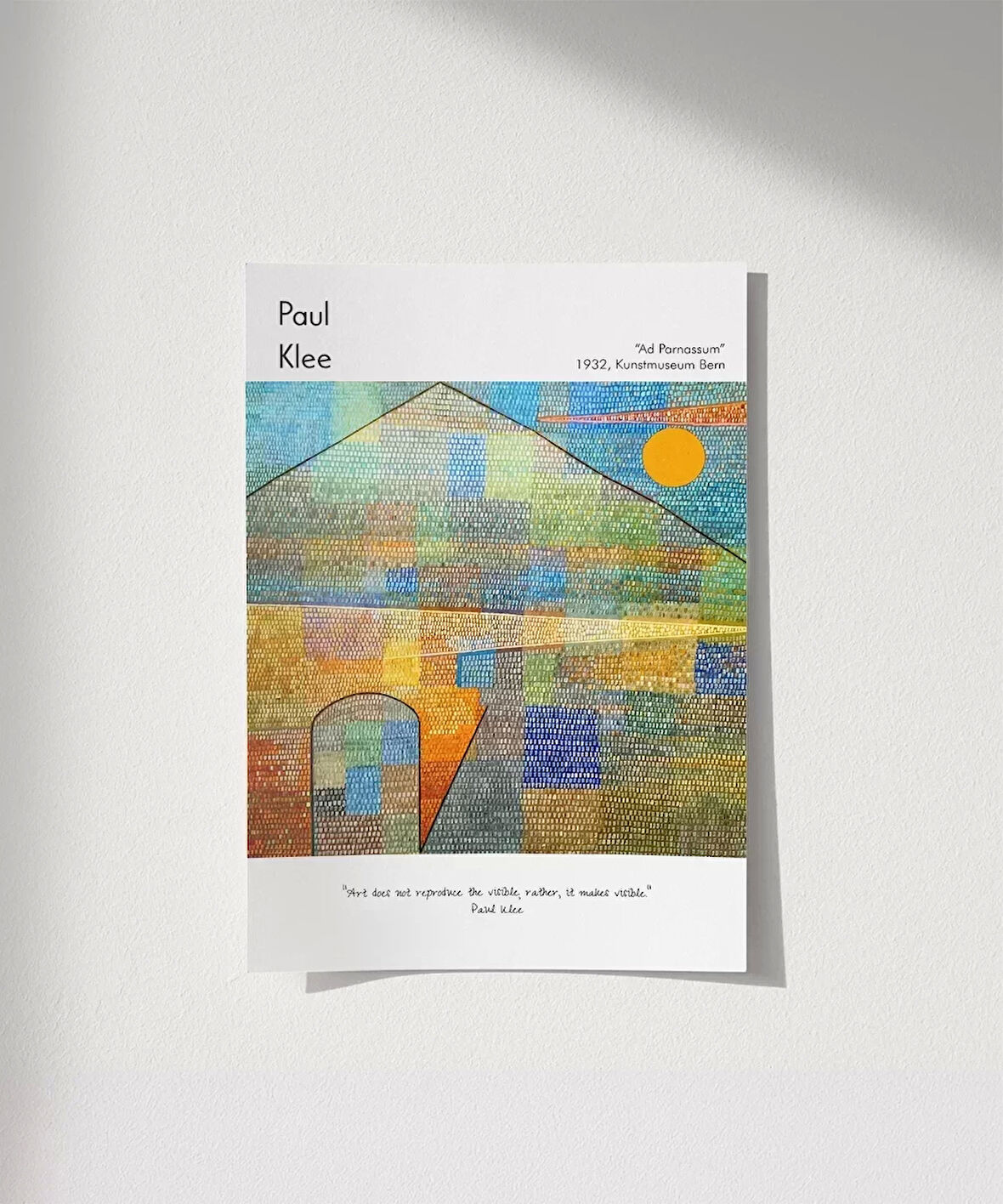 Çerçevesiz Poster Paul Klee Ad Parnassum