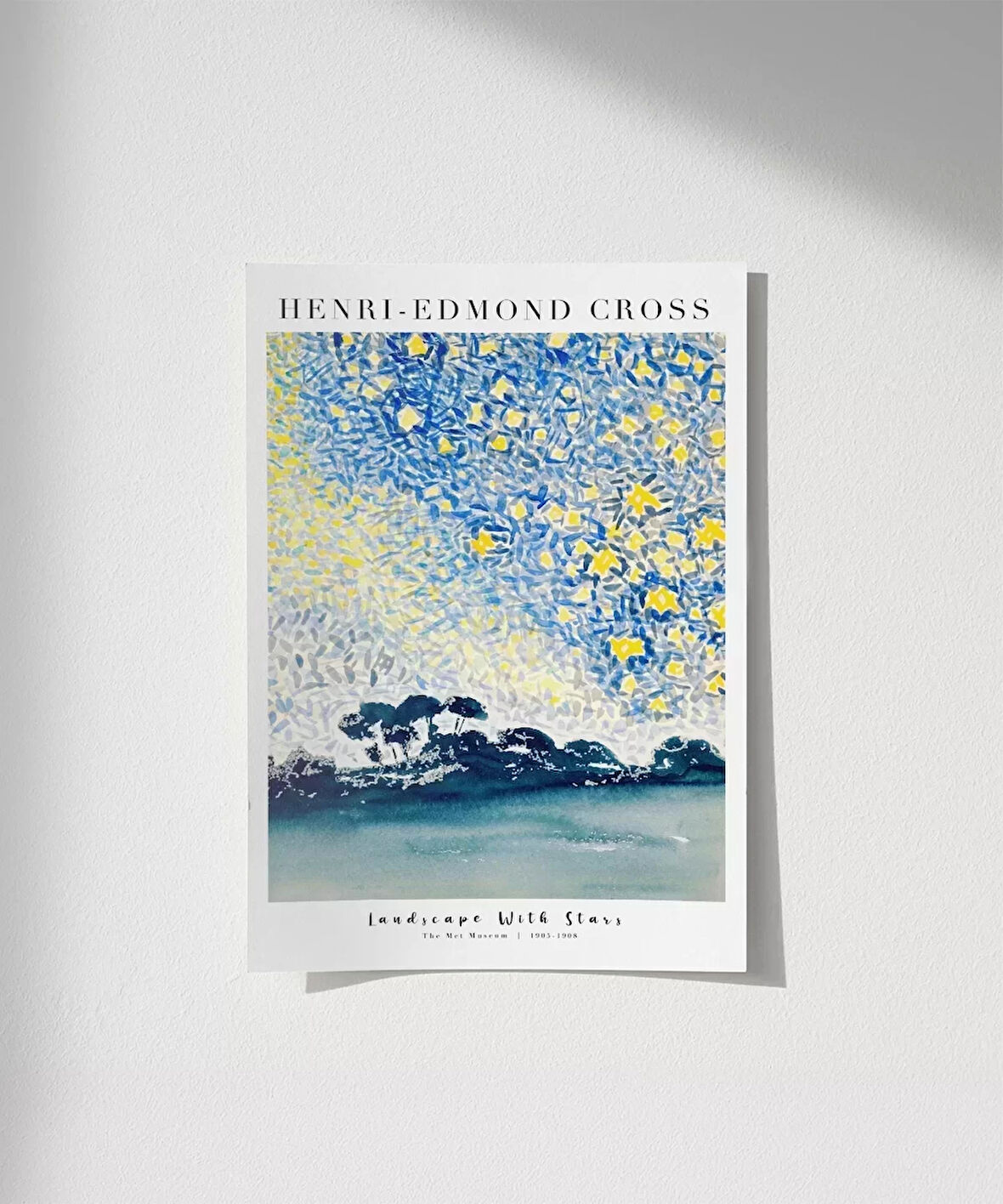 Çerçevesiz Poster Henri-Edmond Cross Yıldızlarla Dolu Manzara