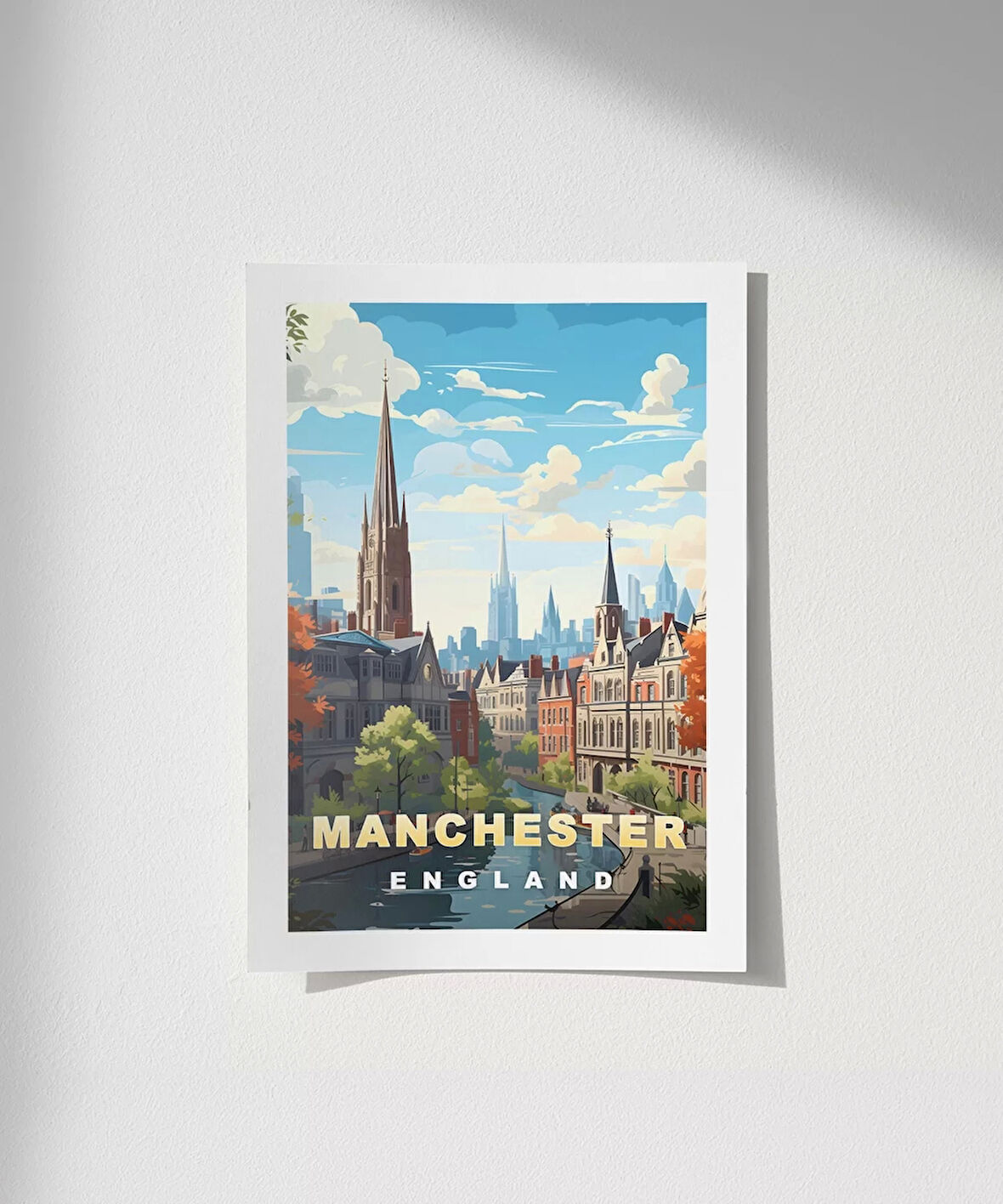 Çerçevesiz Poster Manchester'ın Zarif Mimarisi