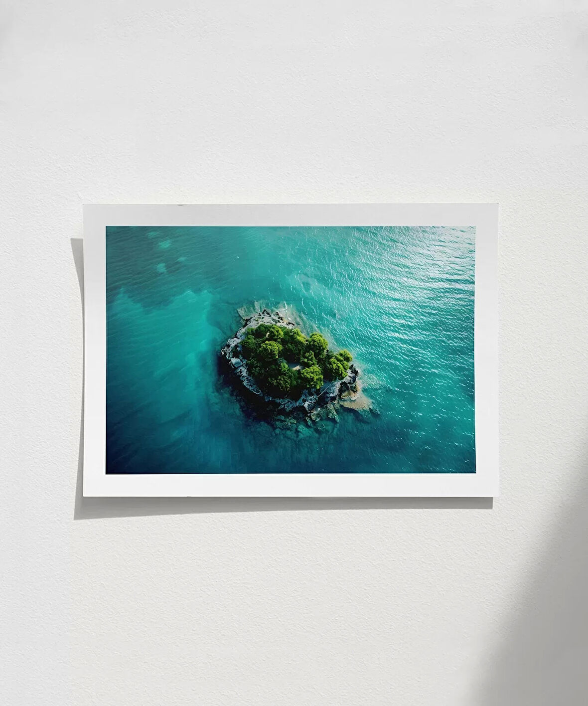 Çerçevesiz Poster Turkuaz Cennet