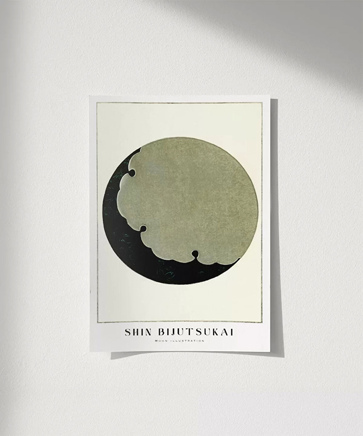 Çerçevesiz Poster Shin Bijutsukai Ay İllüstrasyonu