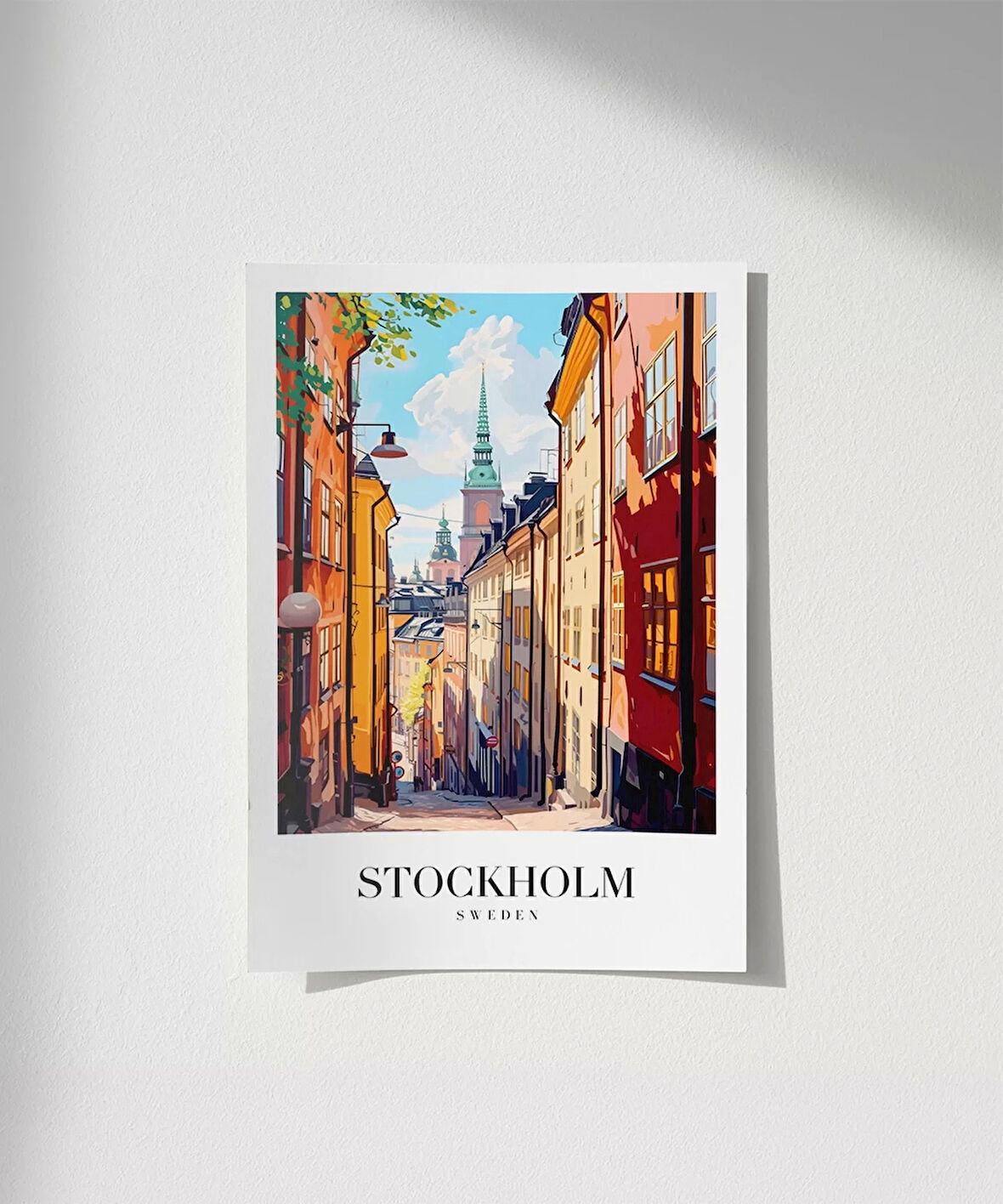 Çerçevesiz Poster Gamla Stan'ın Zarif Sokakları