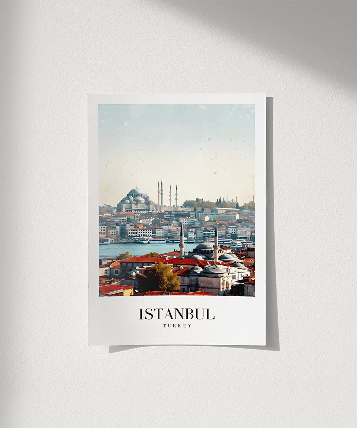 Çerçevesiz Poster Timeless Istanbul Skyline