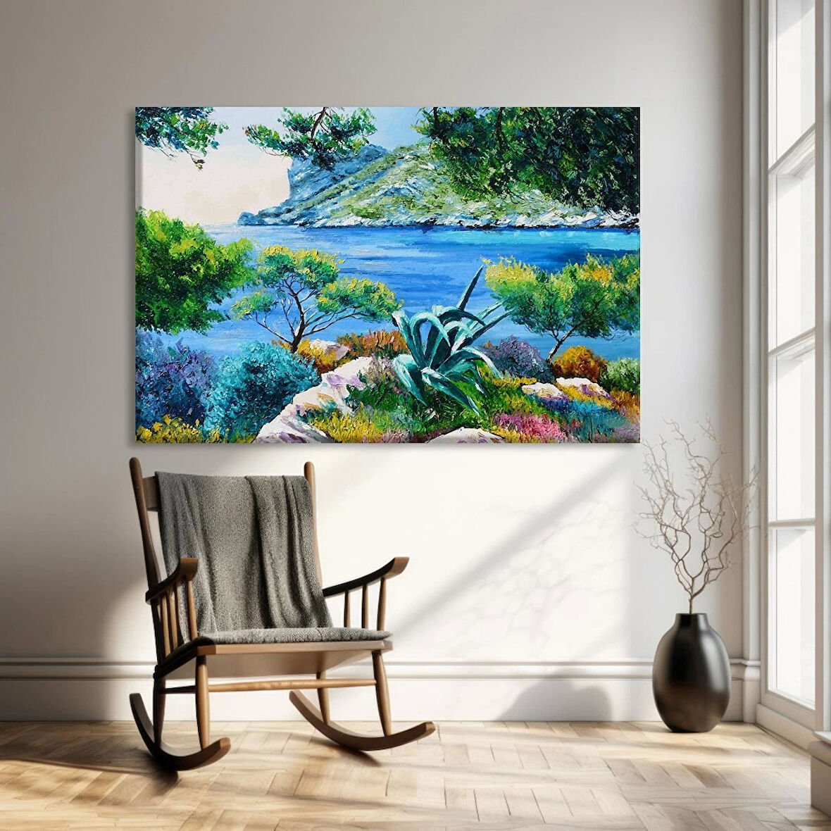 Deniz Kıyısı Serenadı Kanvas Tablo