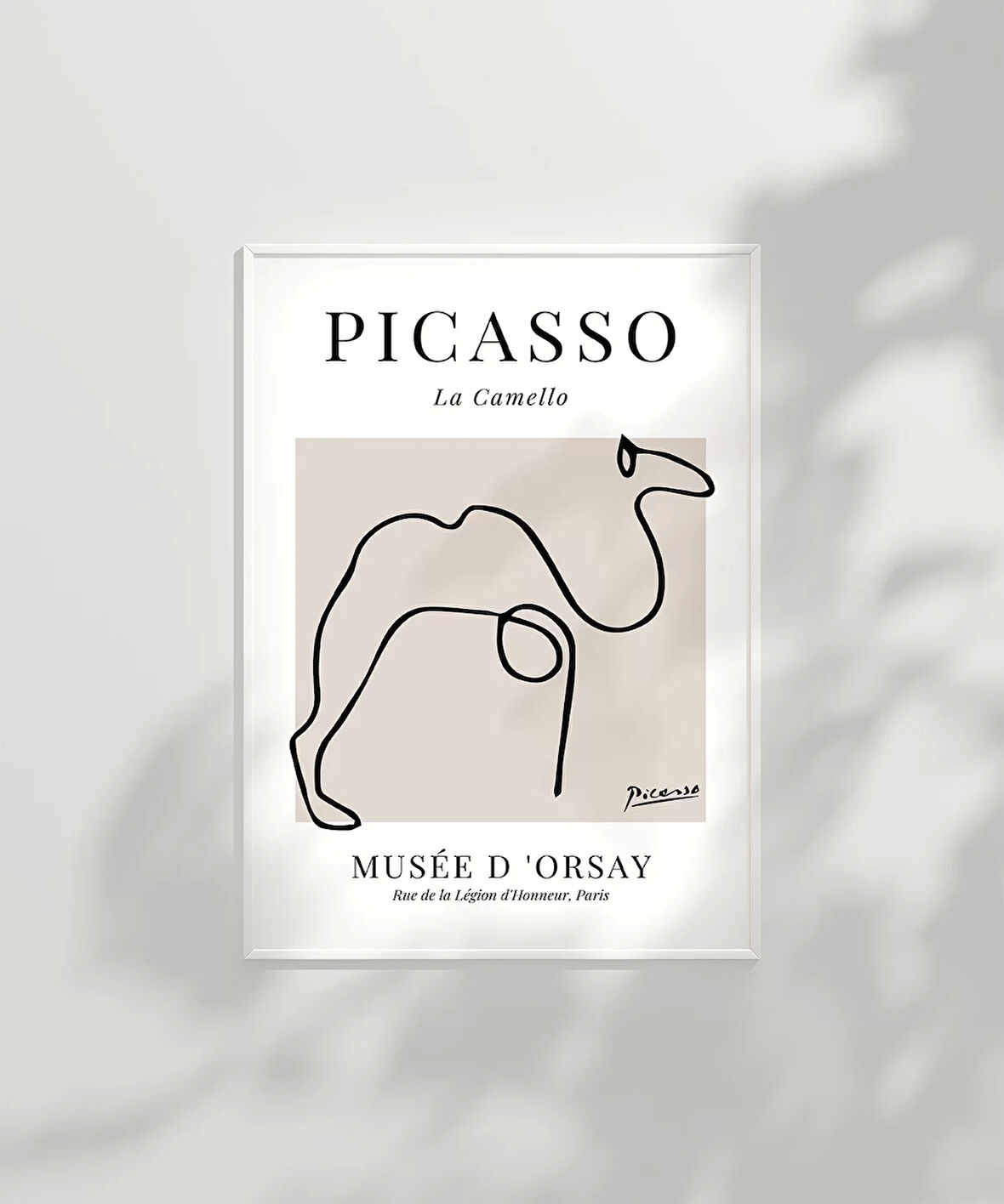 Çerçevesiz Poster Picasso Tarzı Deve Tablosu
