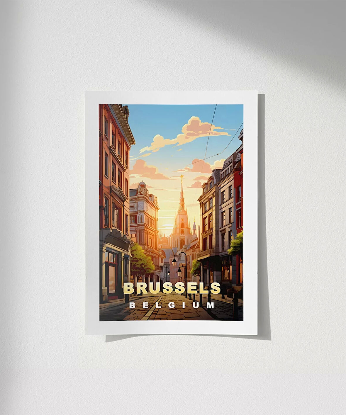 Çerçevesiz Poster Gün Batımında Zarafet