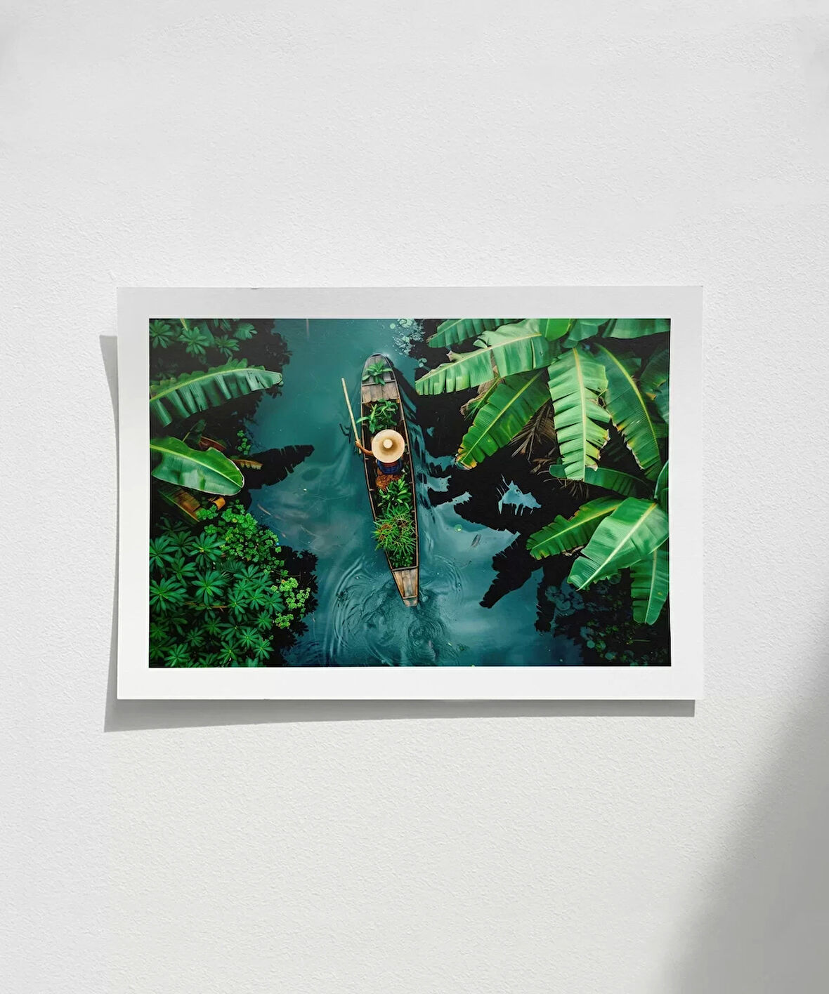 Çerçevesiz Poster Tropikal Nehirde Yolculuk