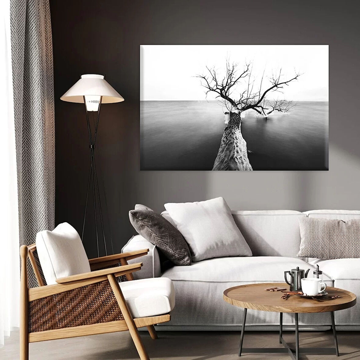 Kışın Kalbi Kanvas Tablo