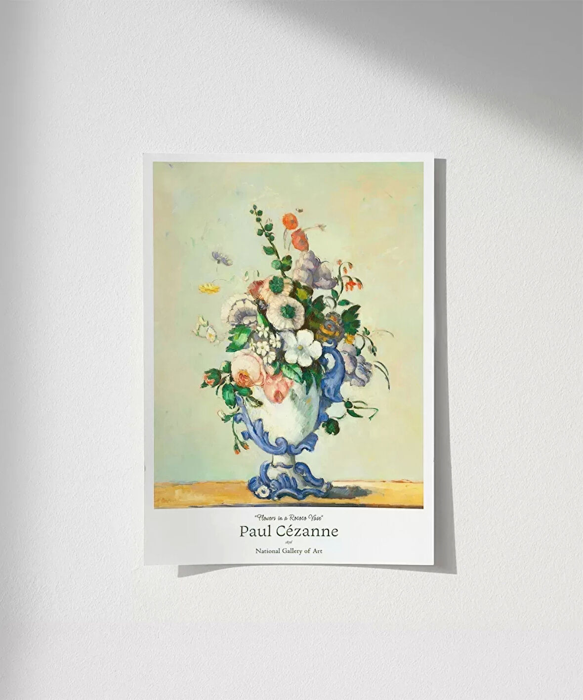 Çerçevesiz Poster Paul Cézanne Rokoko Vazoda Çiçekler 2