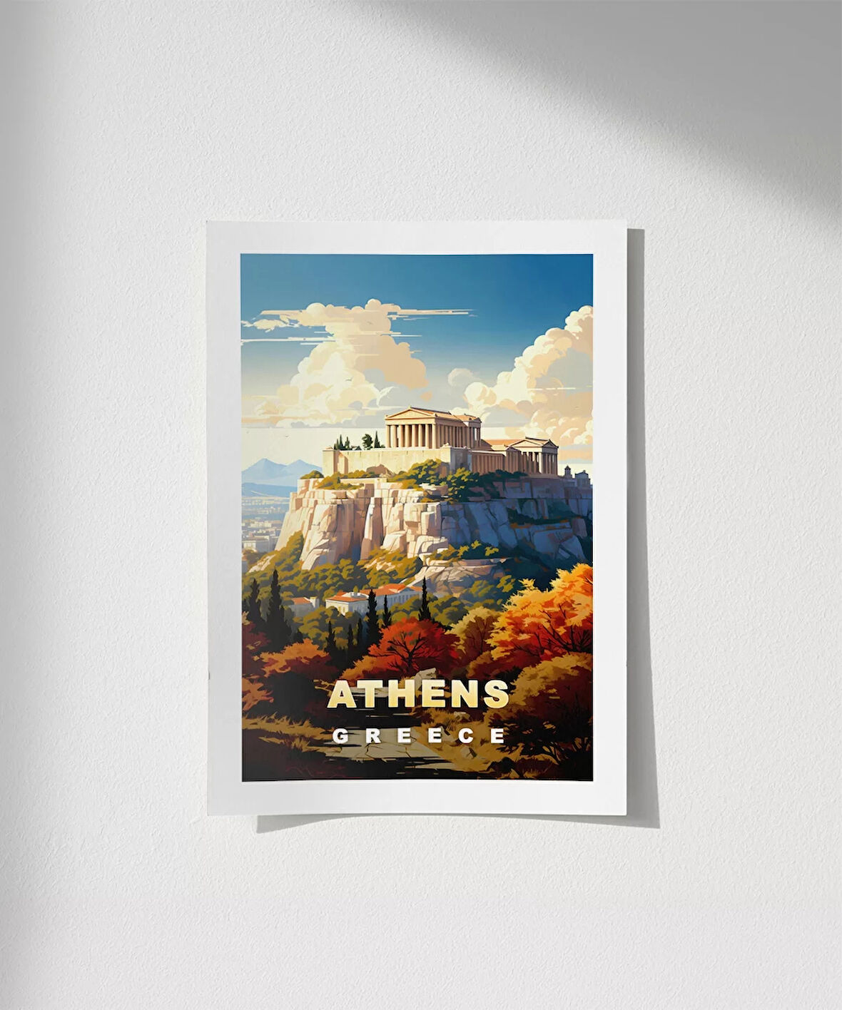 Çerçevesiz Poster Atina’nın İkonu