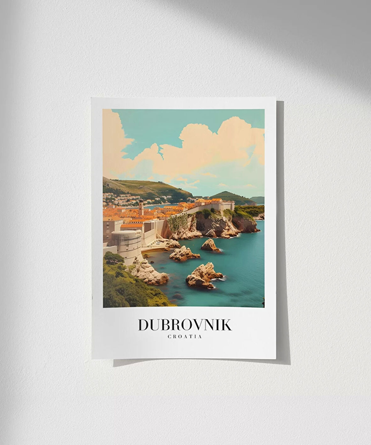 Çerçevesiz Poster Dubrovnik Eski Şehir