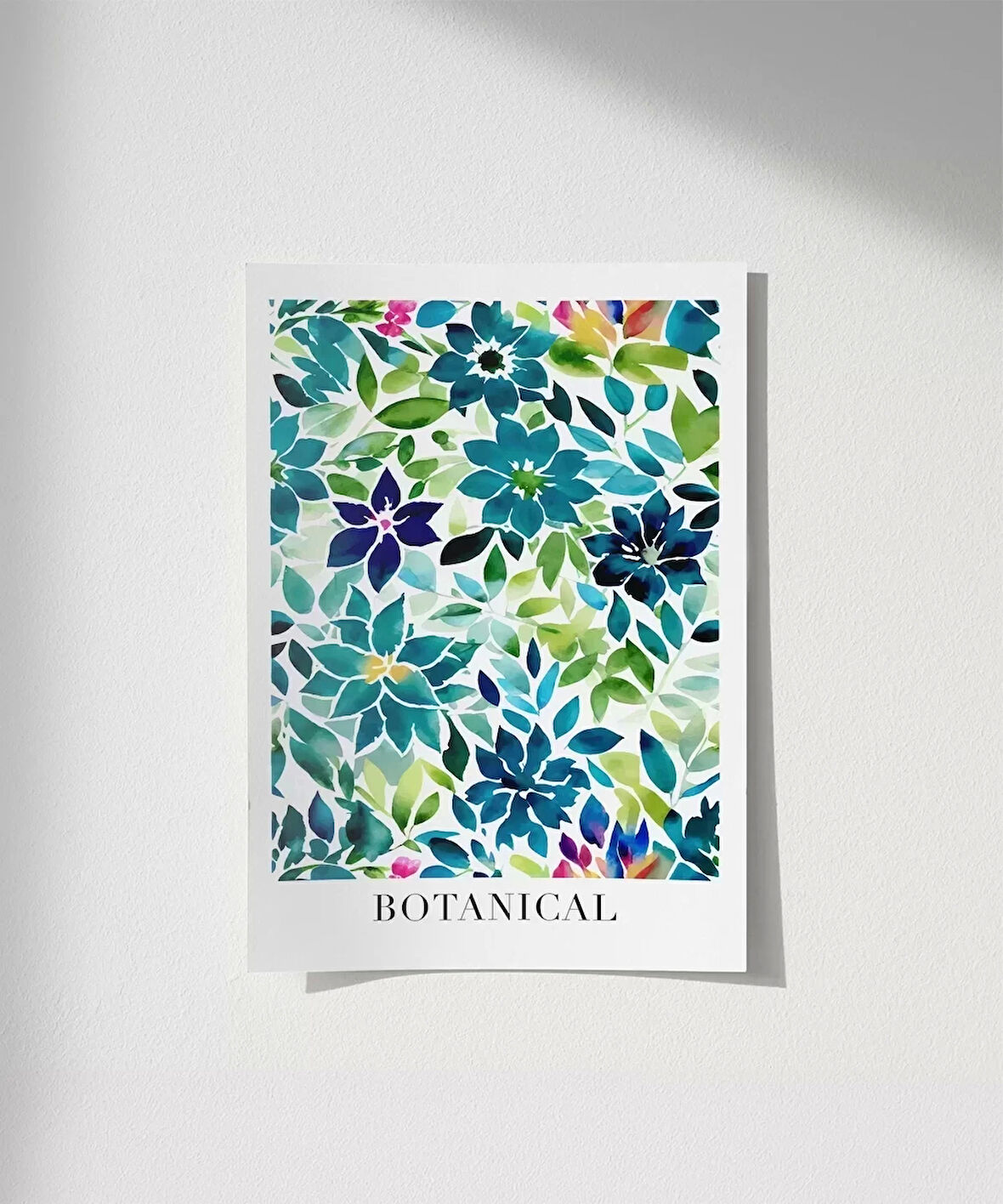 Çerçevesiz Poster Canlı Botanik Dünyası