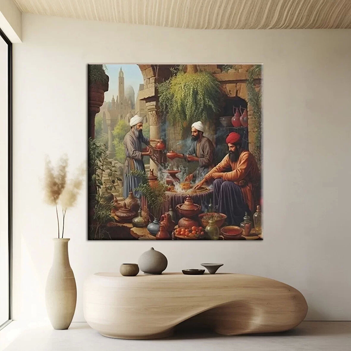 Bahçe Ziyafeti Kanvas Tablo