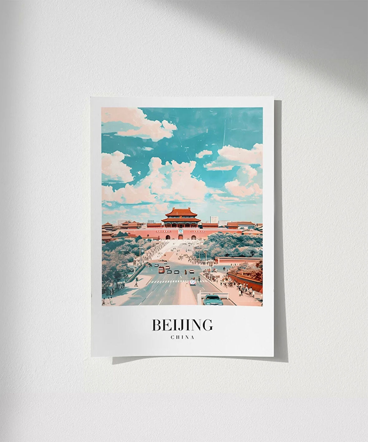 Çerçevesiz Poster Pekin'in Tarihi Kapısı