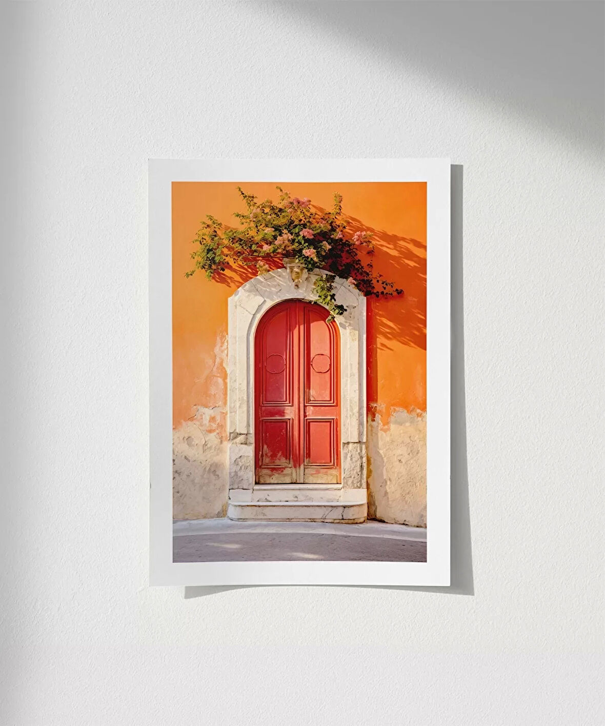 Çerçevesiz Poster Akdeniz Kırmızı Kapı