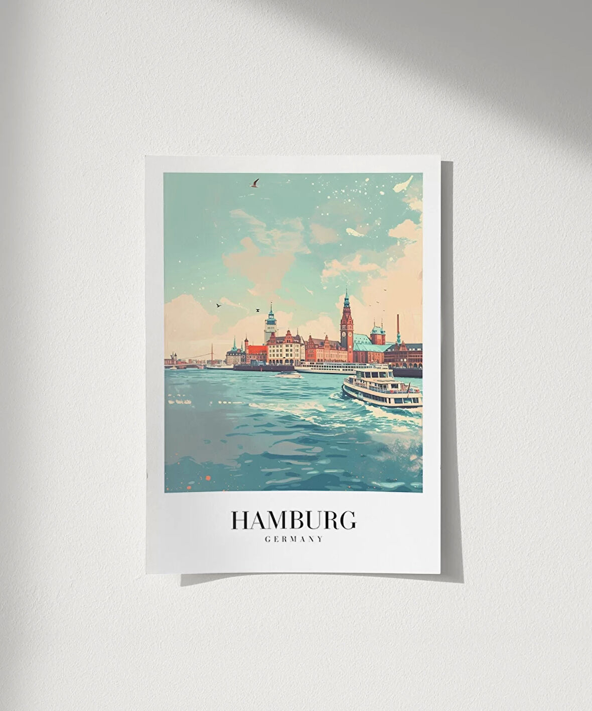 Çerçevesiz Poster Hamburg Seyahat