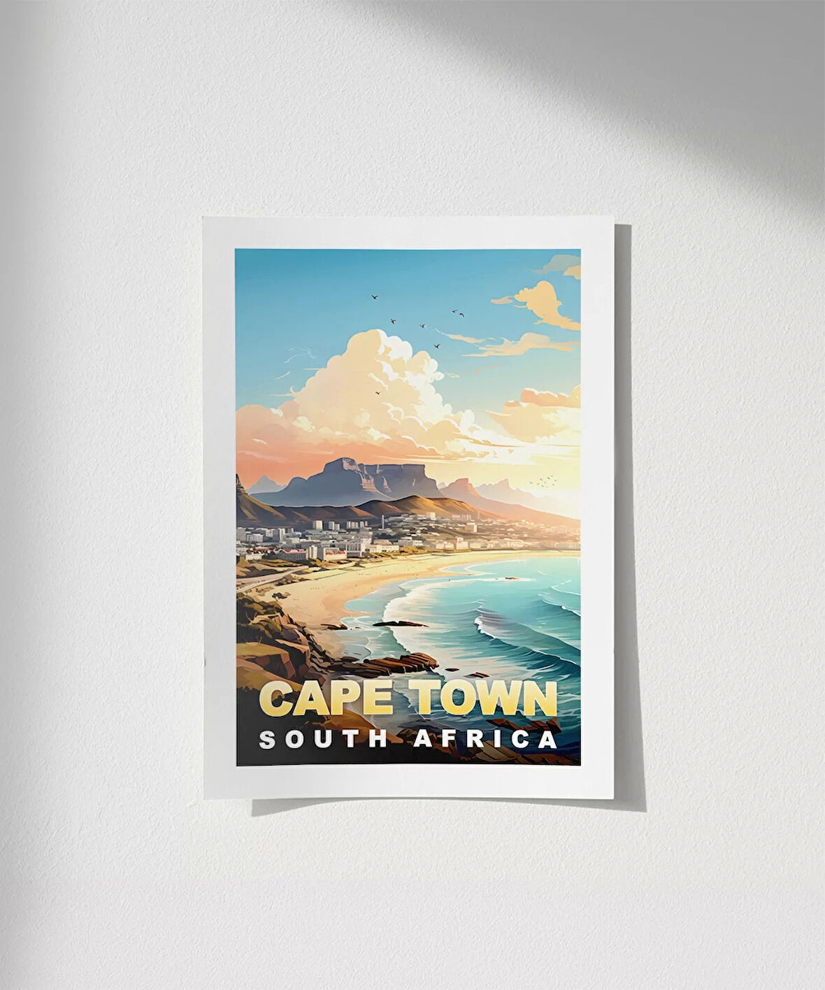 Çerçevesiz Poster Cape Town Masanın Gölgesinde Güzellik
