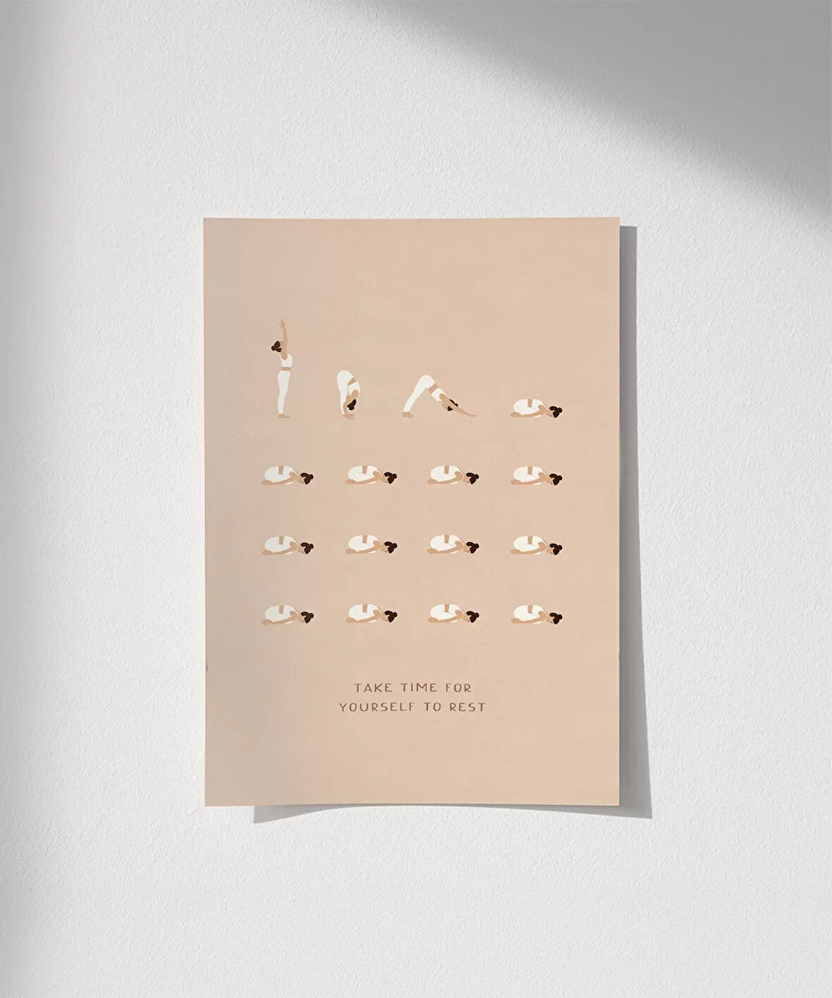 Çerçevesiz Poster Dur ve Nefes Al