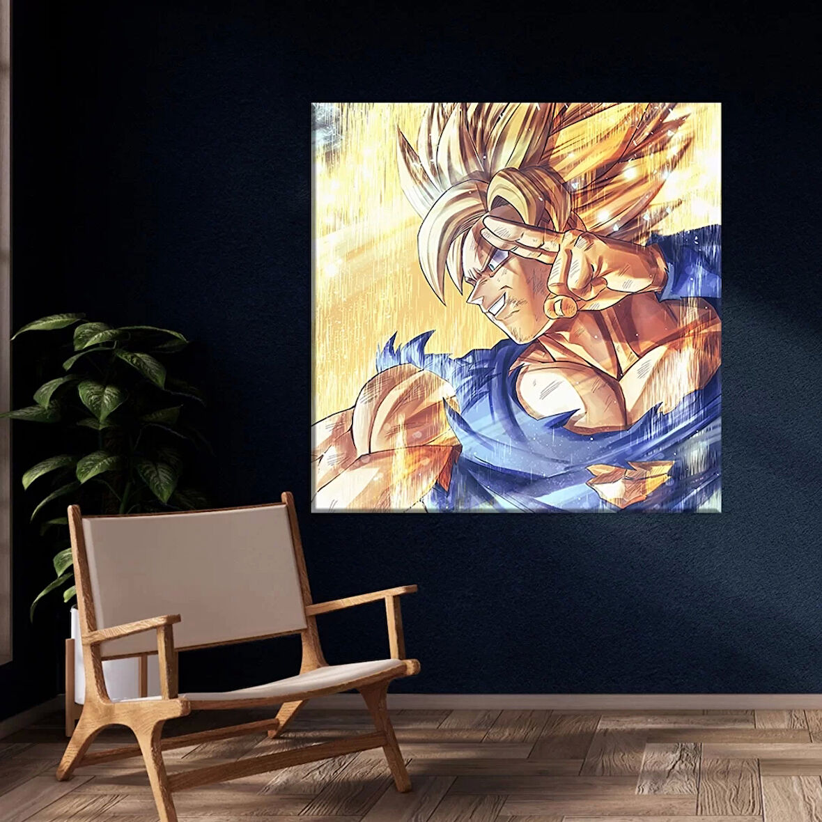 Dragon Ball Sarı Kanvas Tablo