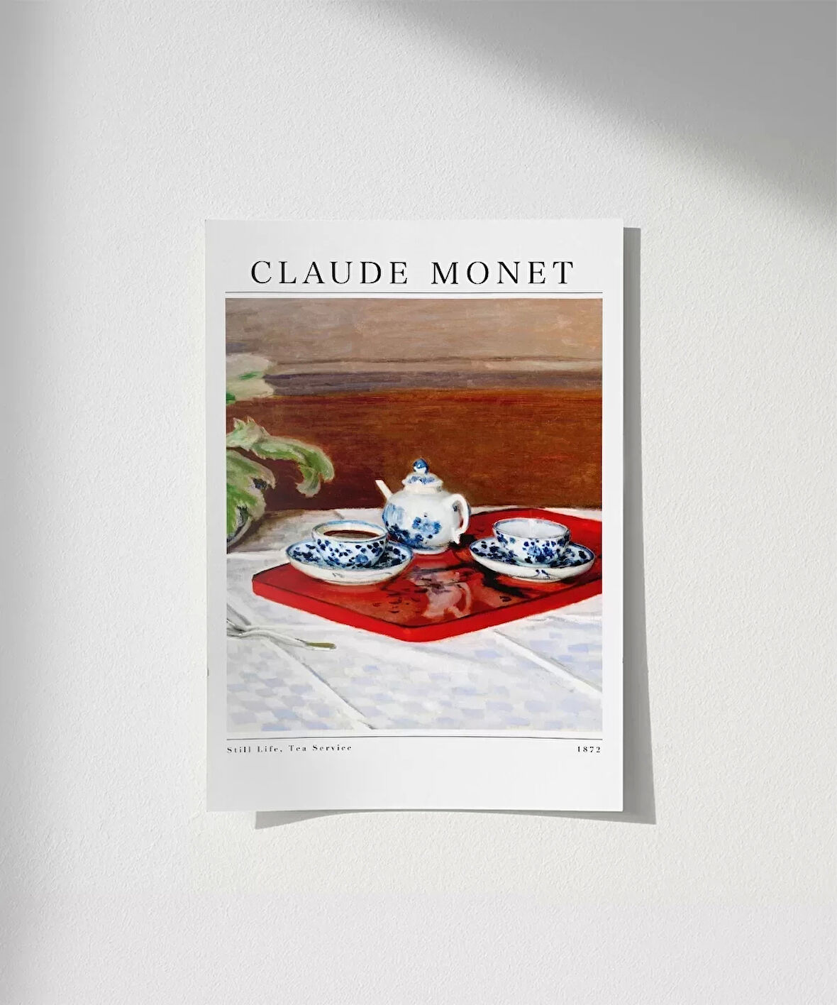 Çerçevesiz Poster Claude Monet Çay Servisi (2)