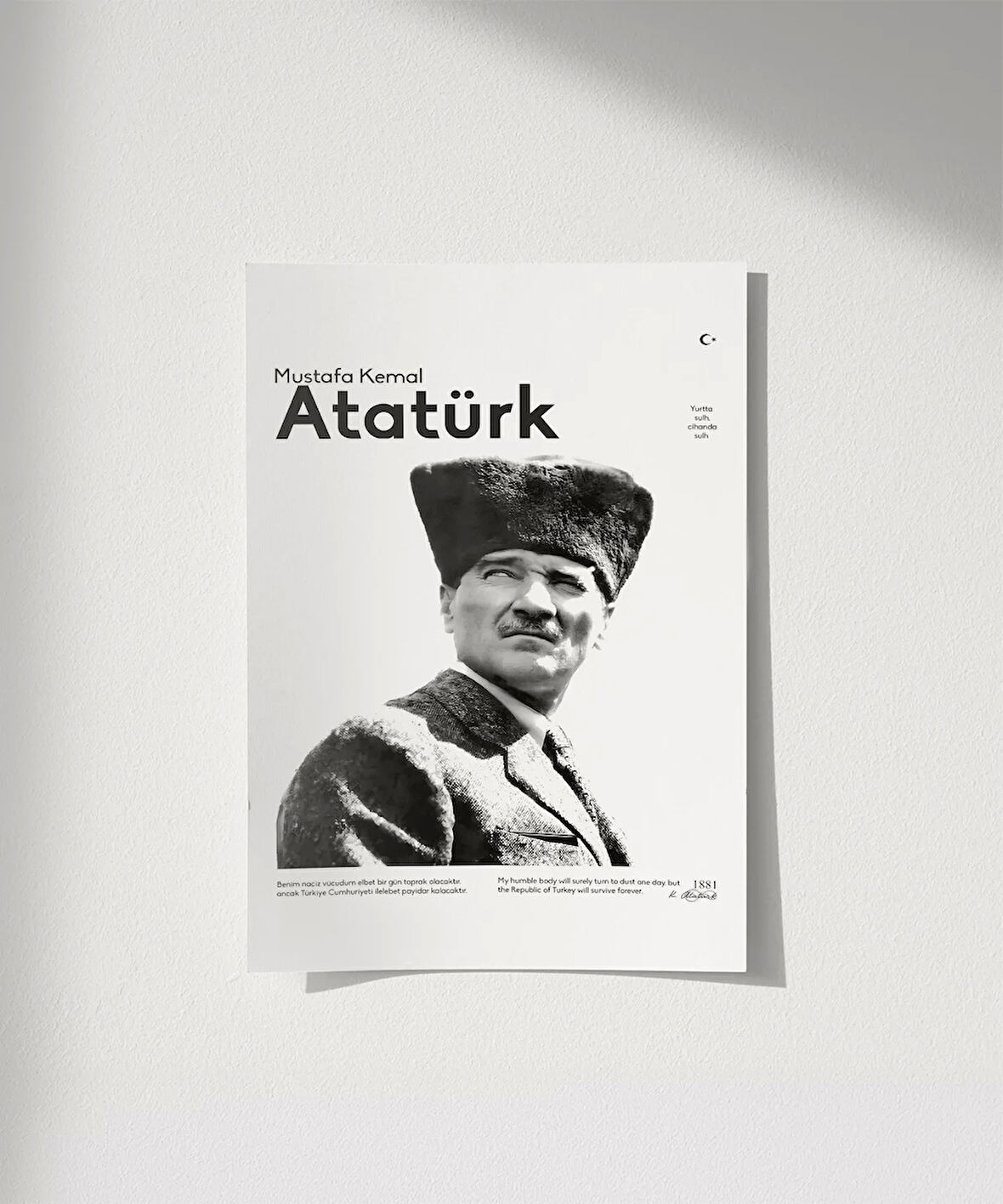 Çerçevesiz Poster Cumhuriyetin Temsilcisi