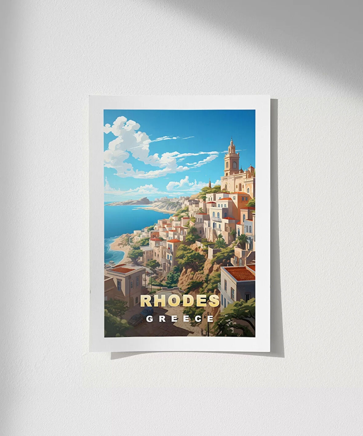 Çerçevesiz Poster odos Adası'nın Mistik Güzellikleri