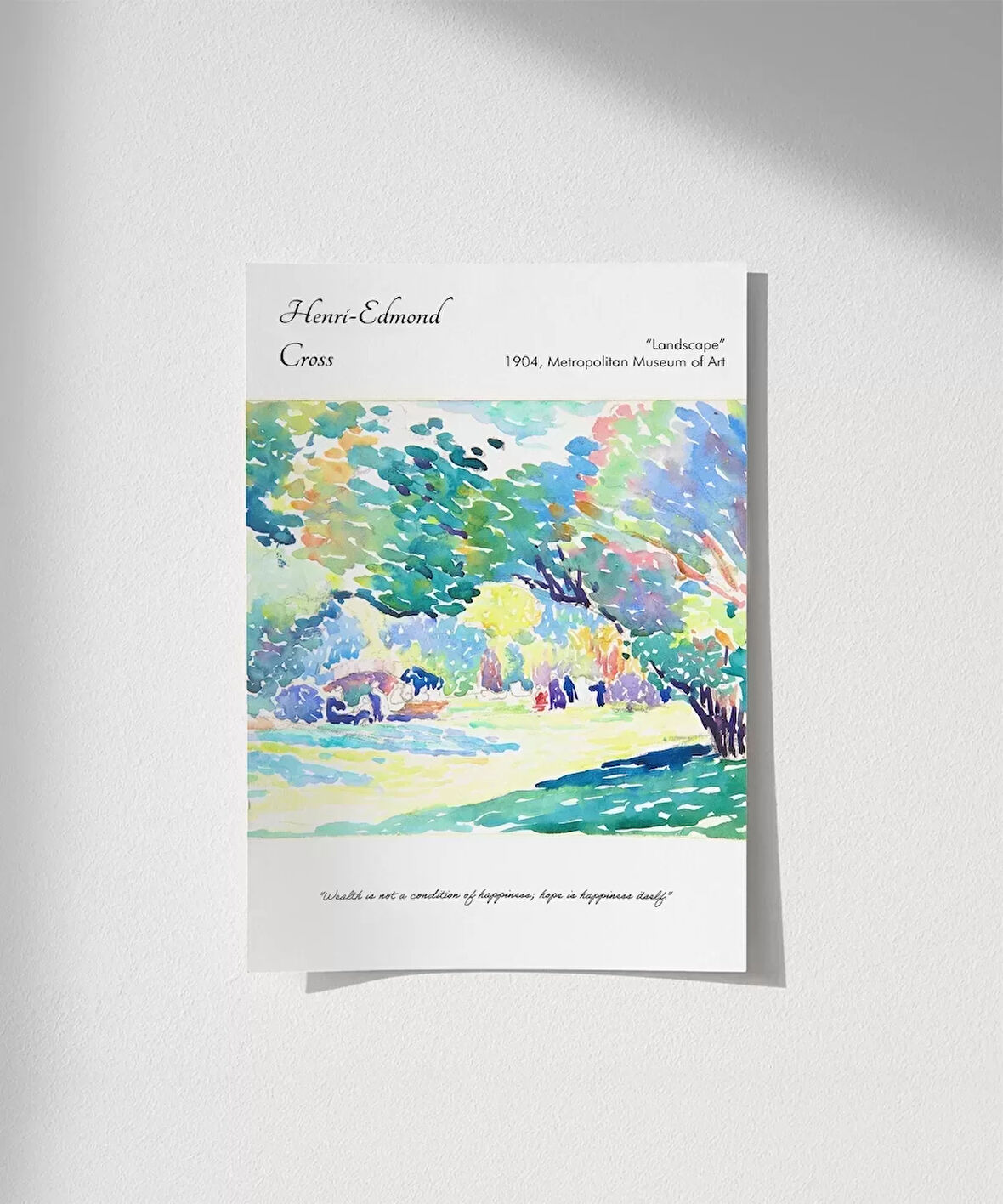 Çerçevesiz Poster Henri-Edmond Cross  Manzara 2