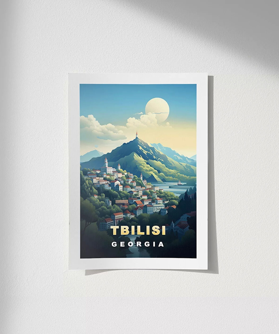 Çerçevesiz Poster Gürcistan’ın Büyüleyici Başkenti Tiflis