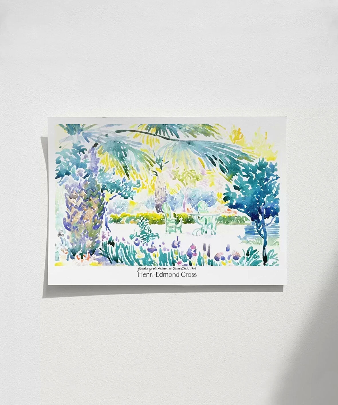 Çerçevesiz Poster Henri-Edmond Cross Saint Clair'deki Ressamın Bahçesi