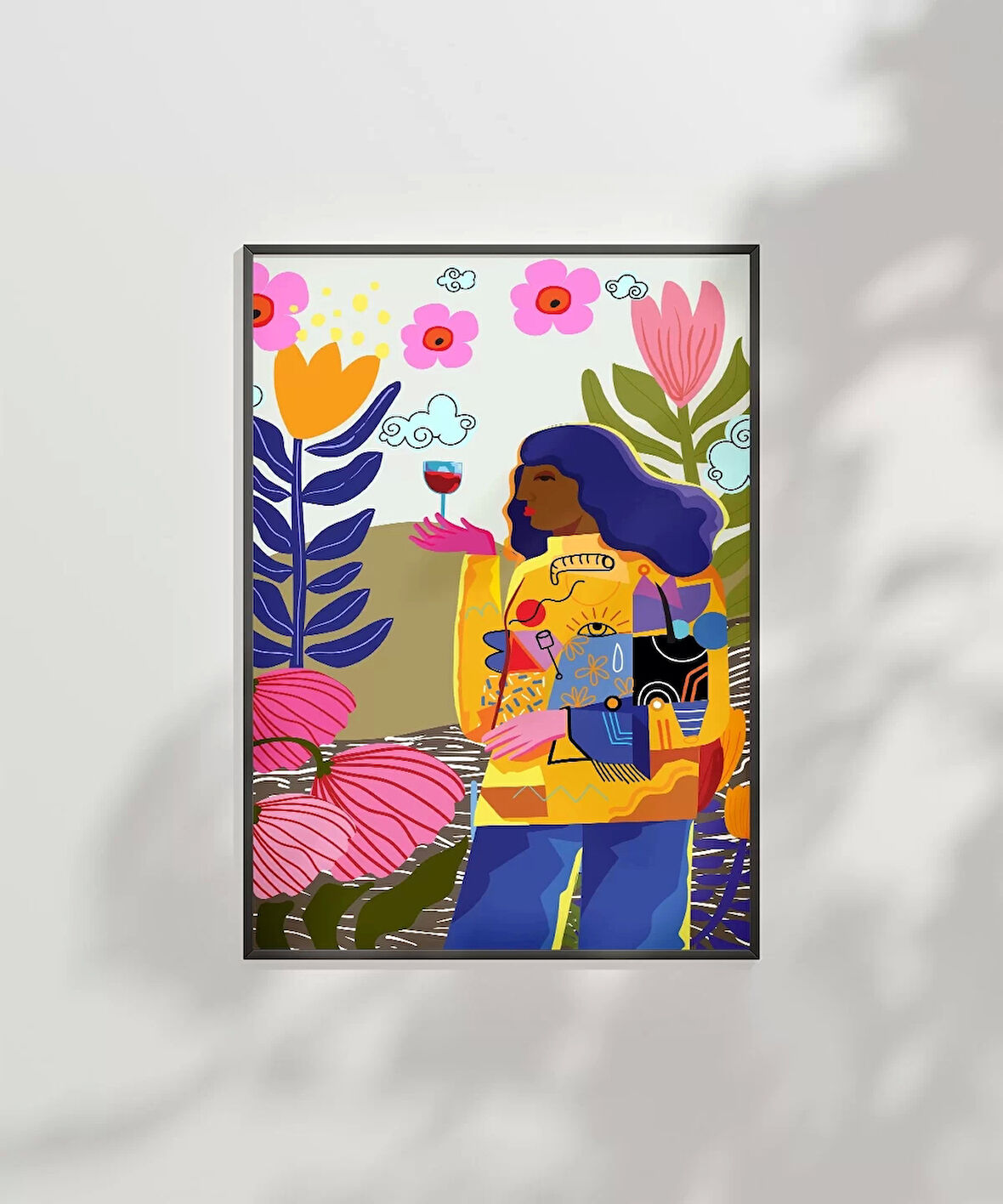 Çerçevesiz Poster Renkli Bahar Anısı