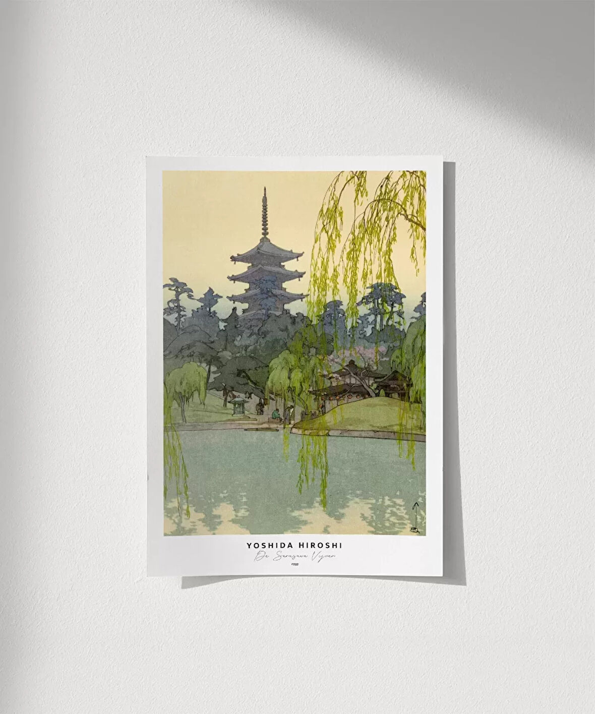 Çerçevesiz Poster Yoshida Hiroshi Sarusawa Göleti