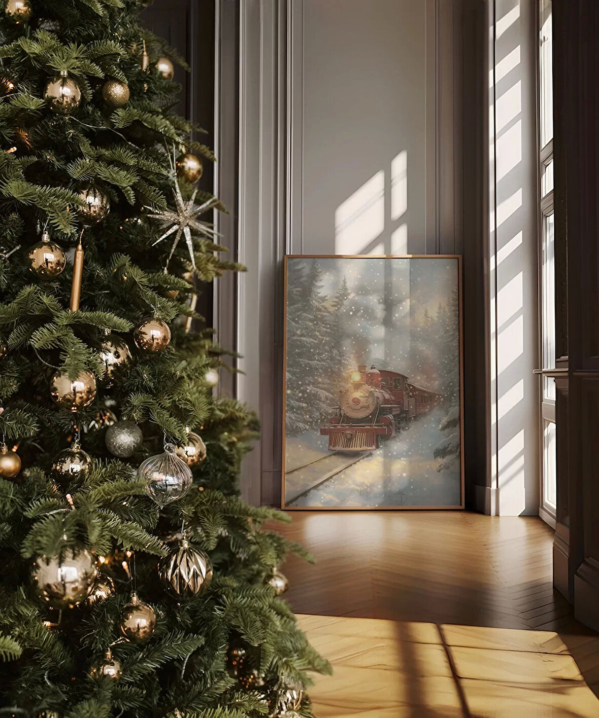 Çerçevesiz Poster Huzurlu Bir Kış Akşamı