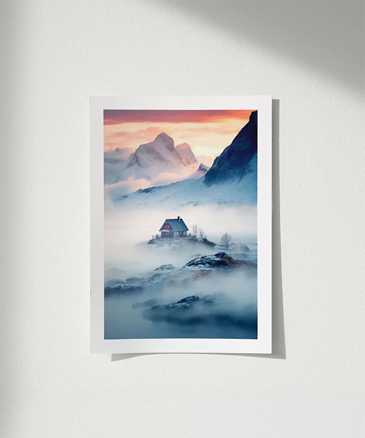 Çerçevesiz Poster Dağdaki Yuva