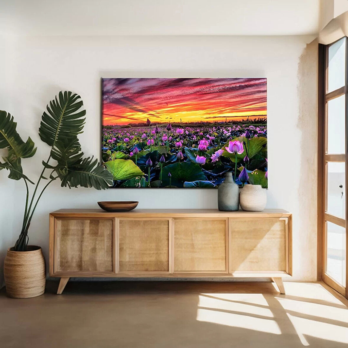 Menekşe Bahçesi Kanvas Tablo