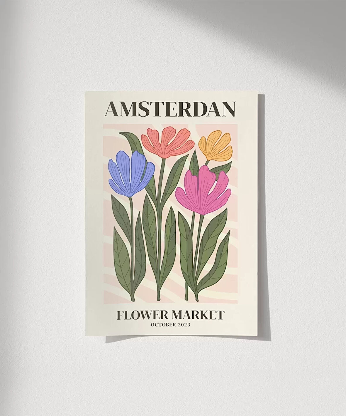 Çerçevesiz Poster Amsterdam'da Çiçek Zamanı