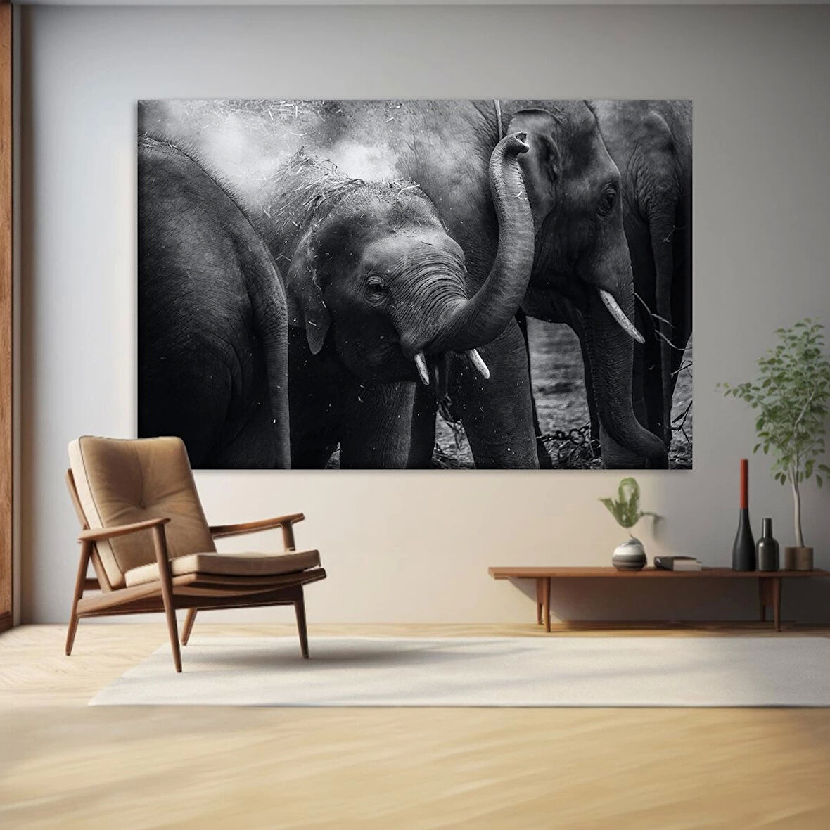 Yaban Hayatı Dokunuşu Kanvas Tablo